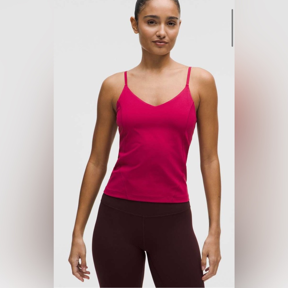 Lululemon Align Waist-Length Cami Tank Light Support, C/D Cup Magenta Smoke